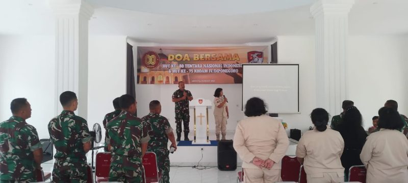 Pengabdian Yang Dilapisi Doa, Kodam IV/Diponegoro Gelar Doa Bersama Lintas Agama